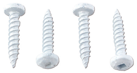 SCREWS  8 X 1  WHITE