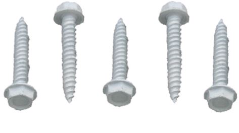 SCREW HEX HEAD 8 X 1 WHITE