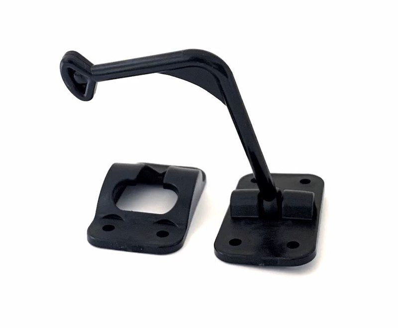 DOOR HOLDER 90° 6" BLACK