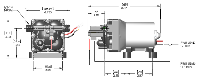 SHURFLO WATER PUMP 2.3 gpm