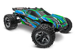 67376-4-GRN TRAXXAS RUSTLER 4X4 VXL