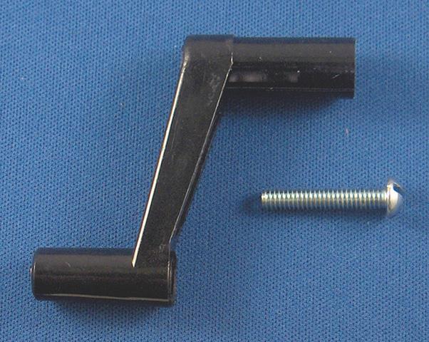 WINDOW CRANK BLACK PLASTIC NLA