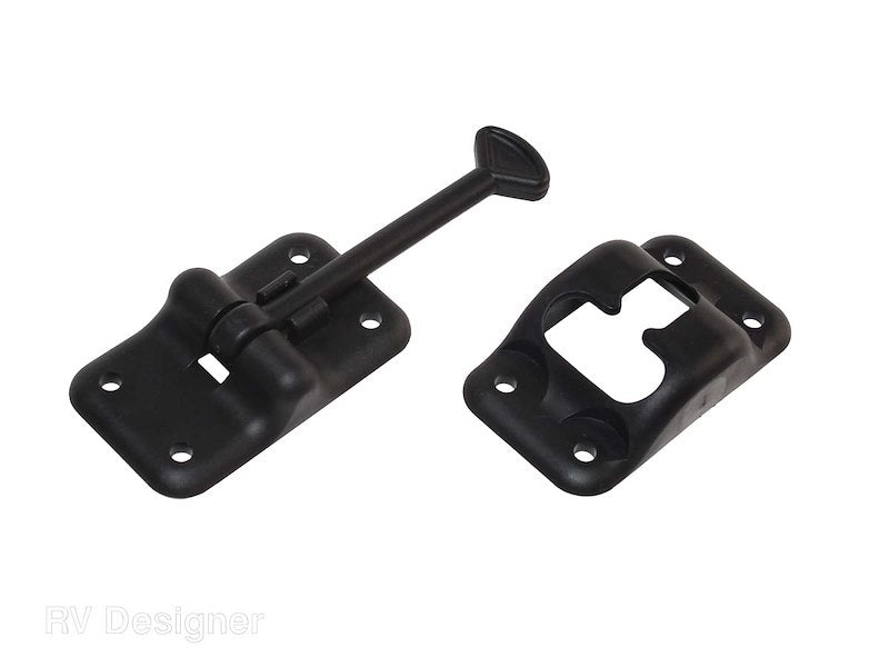 DOOR HOLDER 4" BLACK