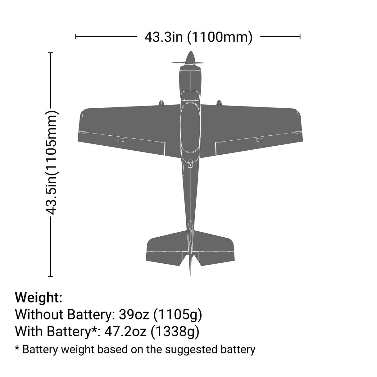 E-FLITE SPORTIX 1.1M BNF