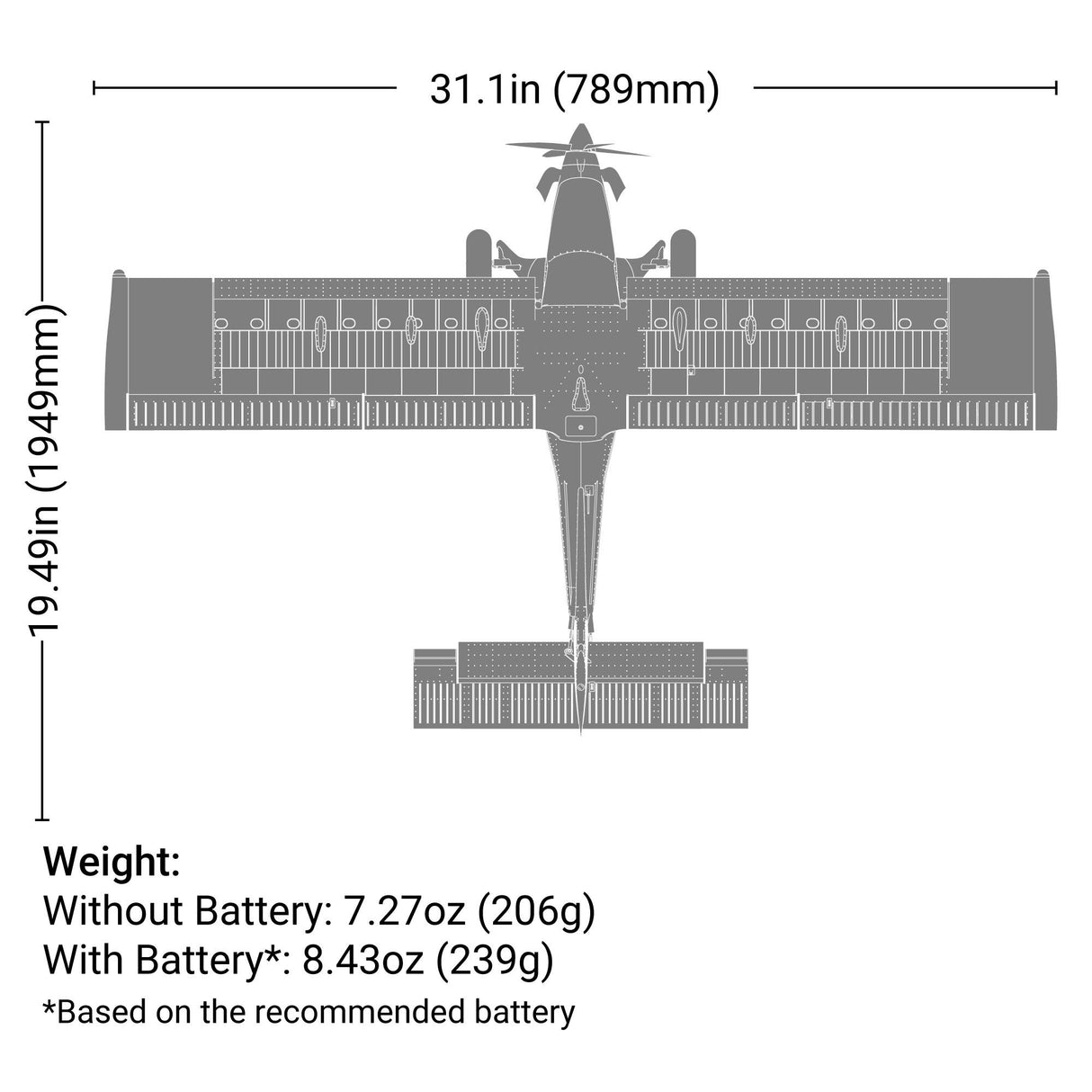 E-FLITE 800MM DRACO