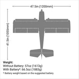 EFL13850 E-FLITE NIGHT TIMBER X 1.2M BNF W/AS3X &amp; SAFE SELECT