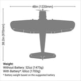 E-FLITEF4U-4 CORSAIR 1.2M