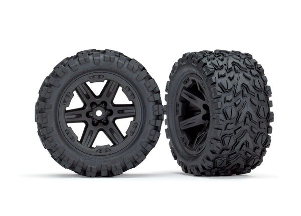 TRAXXAS TIRES & WHEELS GLUED