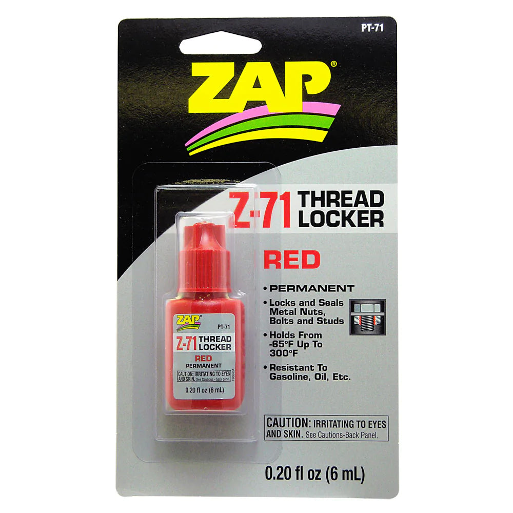 Z-71 ZAP RED THREAD LOCKER