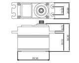 PTK160T PROTEK LO-PRO SERVO HIGH TORQU