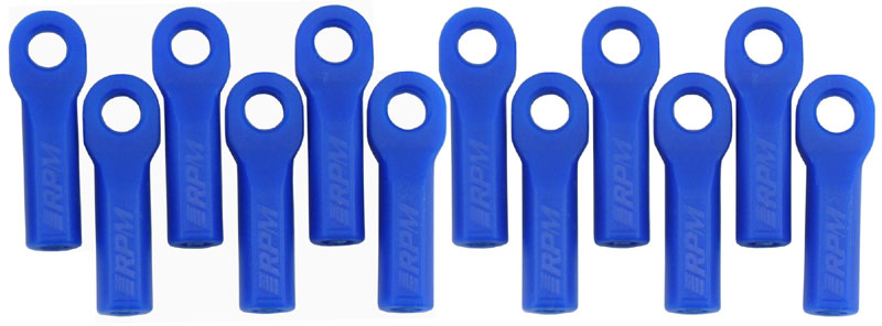 80515 RPM LONG ROD ENDS (12) BLUE TRAXXAS 1/10 SCALE